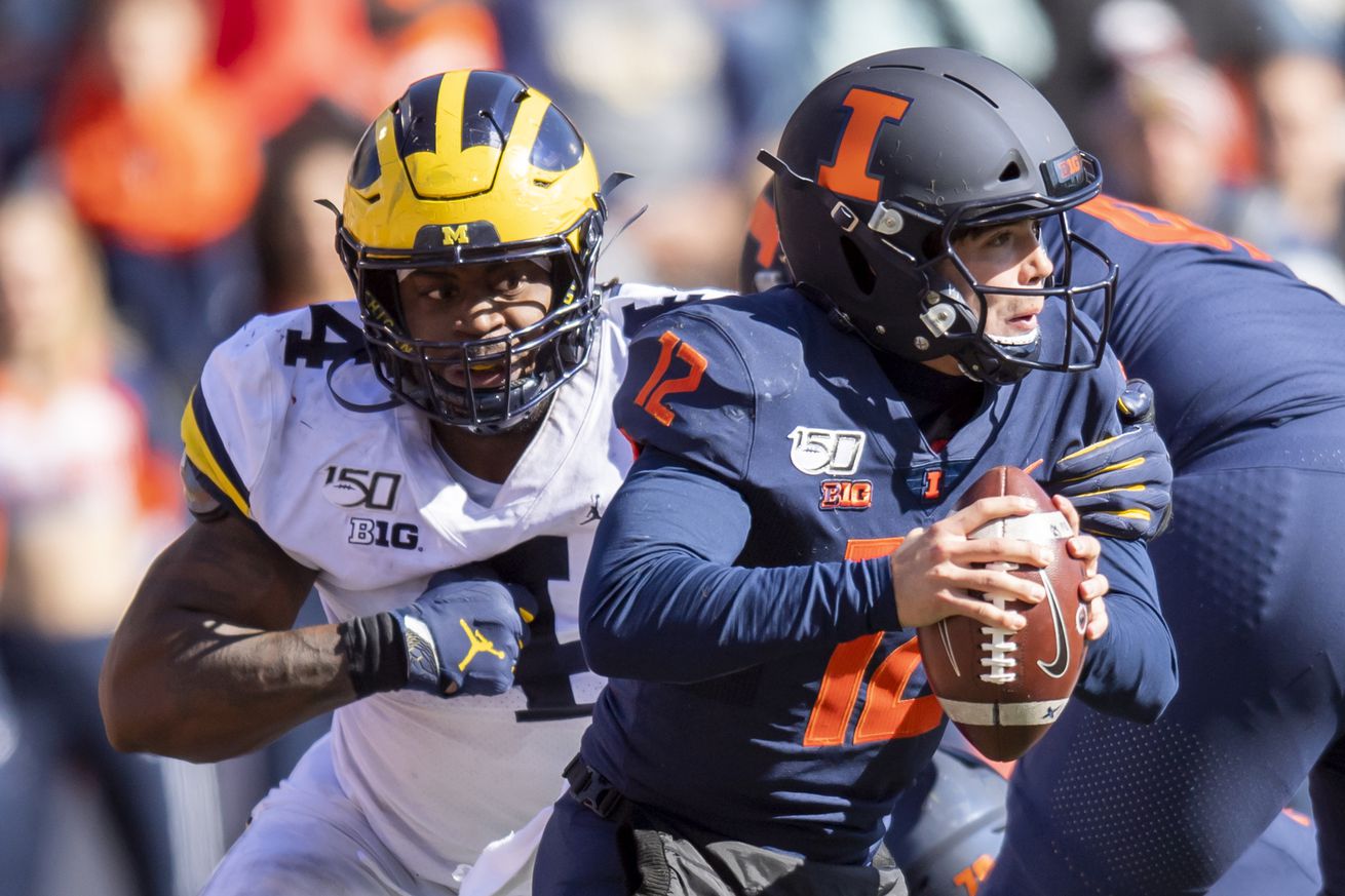 NCAA Football: Michigan at Illinois